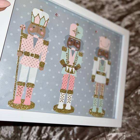 Pink pastel nutcracker picture embellished 8x10 - Picture 8 of 8